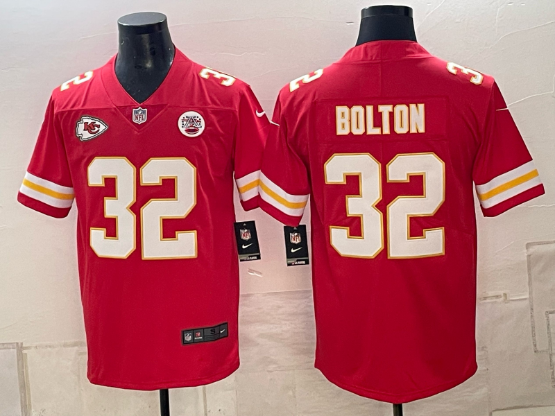 Men Kansas City Chiefs #32 Bolton red Nike NFL Jersey 102303->kansas city chiefs->NFL Jersey